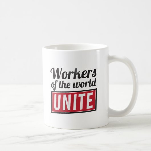 Arbeiders van de wereld UNITE Koffiemok (Rechts)