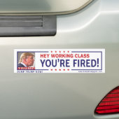 Arbeidersklasse Jullie Worden Ontslagen Bumpersticker (Op auto)