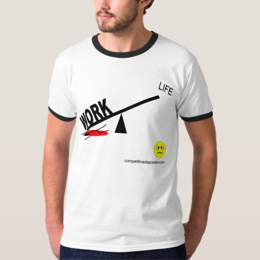Arbeidsbalans T-shirt (Voorkant)