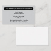 arbeidsbemiddelingsspecialist visitekaartje (Voorkant / Achterkant)