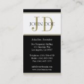 Arbeidsbureau Gold Stripe W/W Visitekaartje (Achterkant)