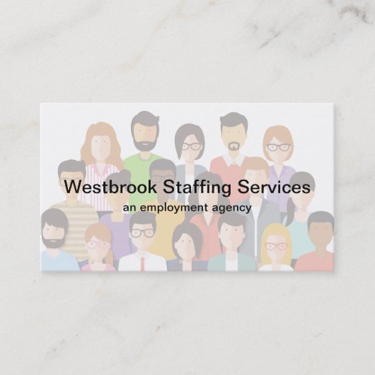 Arbeidsbureau Personeelsdiensten Visitekaartje (Voorkant)