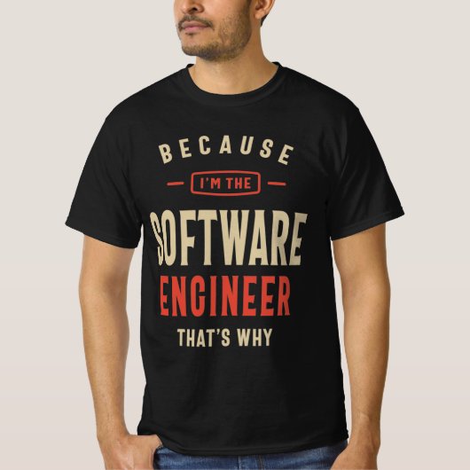 Arbeidscontractant van software-engineer t-shirt (Voorkant)