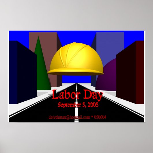 Arbeidsdag (afdrukken) poster (Voorkant)