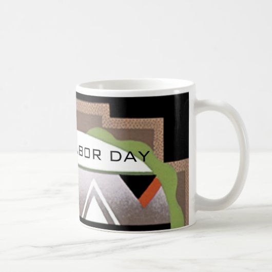 Arbeidsdag Art Deco Coffee Mok van Janz (Rechts)