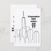 arbeidsdag bedankkaart (Voorkant / Achterkant)