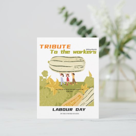 Arbeidsdag Briefkaart (Staand voorkant)