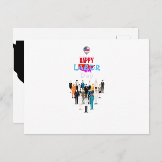 Arbeidsdag Briefkaart (Voorkant / Achterkant)