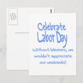 Arbeidsdag Briefkaart (Voorkant / Achterkant)