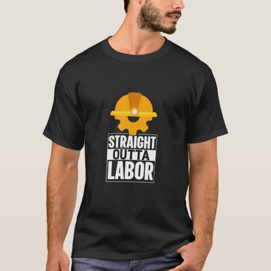 Arbeidsdag Citaat werf EU-laboratoriumwerker vermo T-shirt (Voorkant)