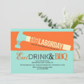 Arbeidsdag Hammer Uitnodiging (Staand voorkant)