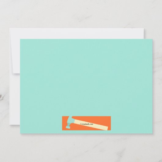 Arbeidsdag Hammer Uitnodiging (Achterkant)