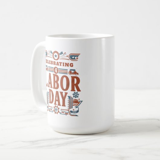 arbeidsdag koffiemok (Voorkant links)