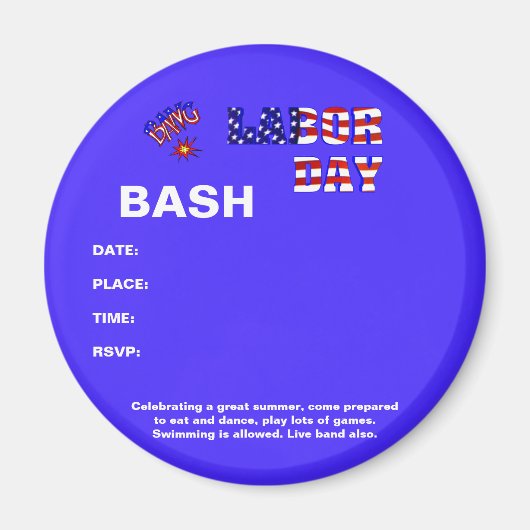 Arbeidsdag - magneet (Voorkant)