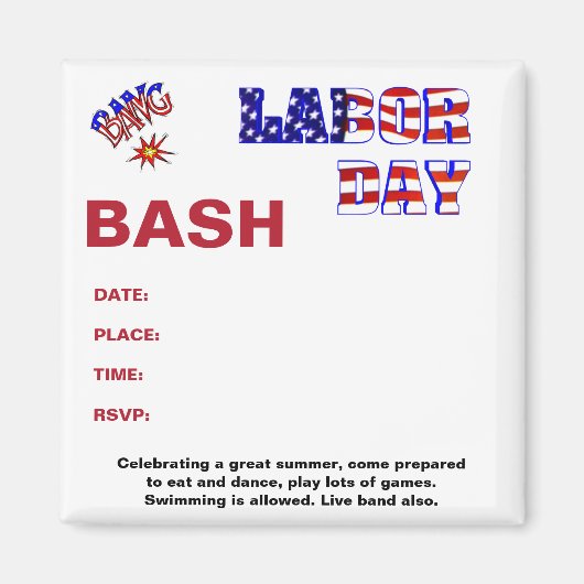 Arbeidsdag - magneet (Voorkant)