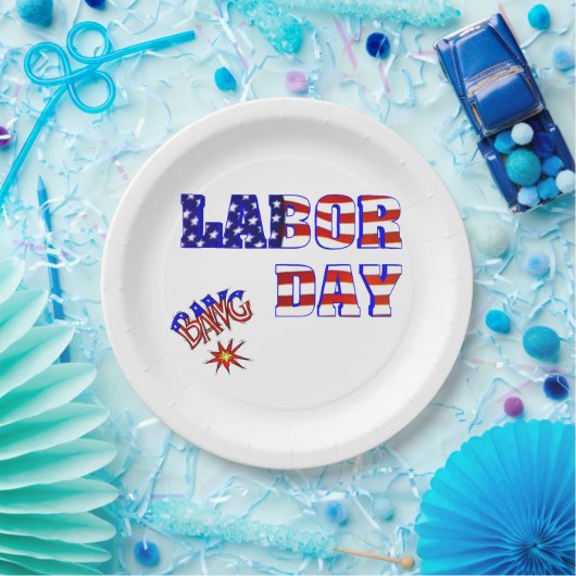 Arbeidsdag - papieren bordje (Feest)