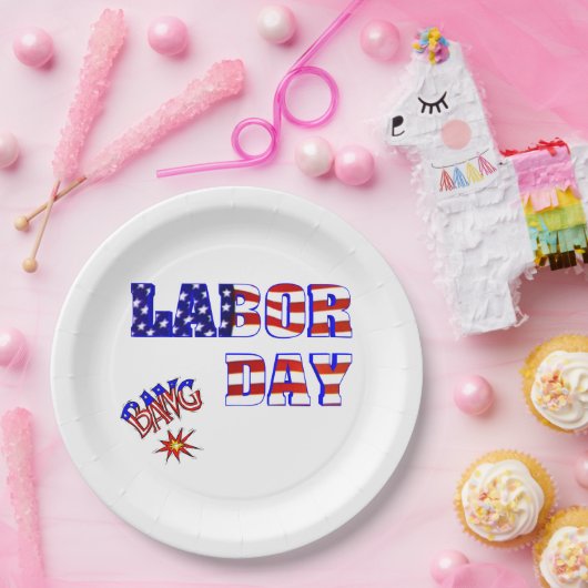 Arbeidsdag - papieren bordje (Feest)