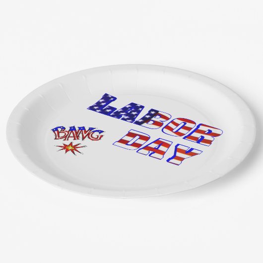 Arbeidsdag - papieren bordje (Gekanteld)