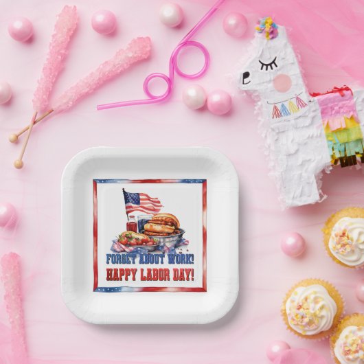 Arbeidsdag Papieren Bordje (Feest)