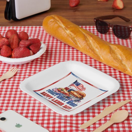 Arbeidsdag Papieren Bordje (Picknick)