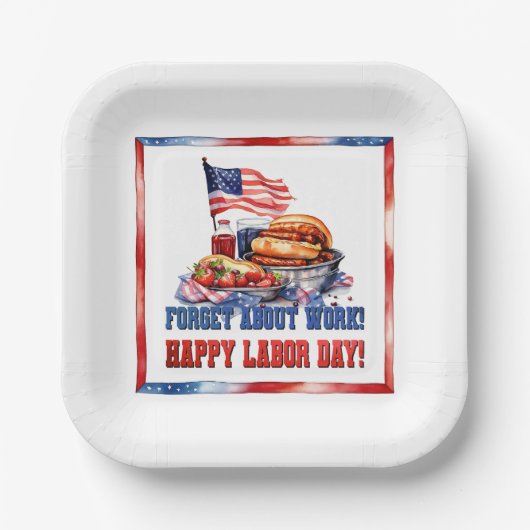 Arbeidsdag Papieren Bordje (Voorkant)