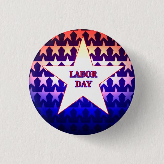 Arbeidsdag Ronde Button 3,2 Cm (Voorkant)