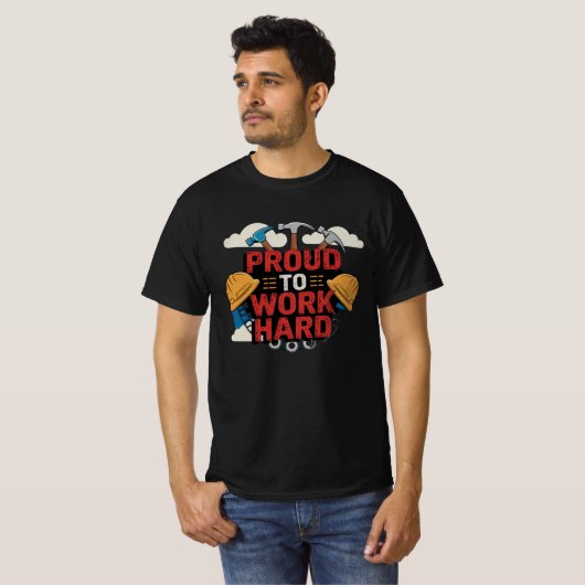 Arbeidsdag T-shirt (Voorkant volledig)