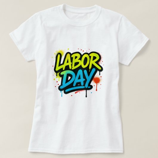 arbeidsdag t-shirt (Design voorkant)