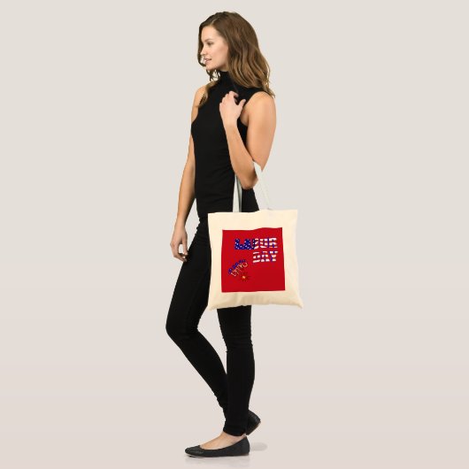 Arbeidsdag - tote bag (Voorkant (model))