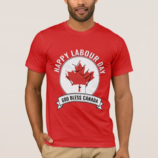 ARBEIDSDAG VAN DE CANADIAN T-SHIRT (Voorkant)