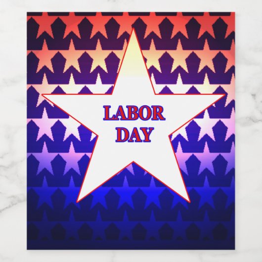 Arbeidsdag Wijn Etiket (Enkel label)