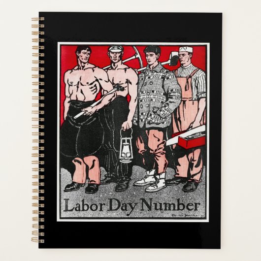 Arbeidsdagnummer van Edward Penfield Notitieboek (Voorkant)