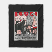 Arbeidsdagnummer van Edward Penfield Notitieboek Fleece Deken (Voorkant)