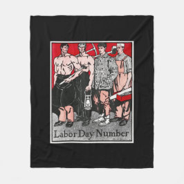 Arbeidsdagnummer van Edward Penfield Notitieboek Fleece Deken