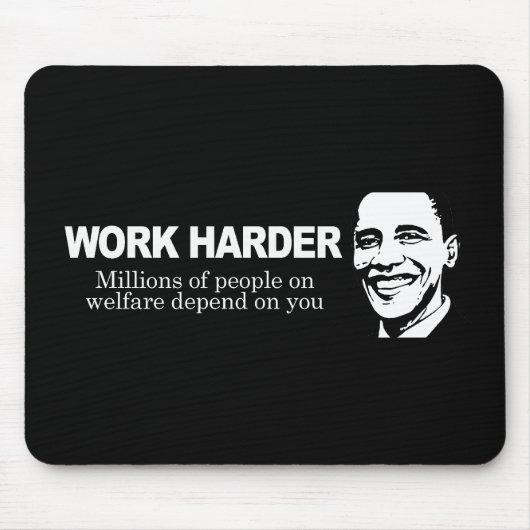 ARBEIDSHARDER - Miljoenen mensen die van de welvaa Muismat (Voorkant)