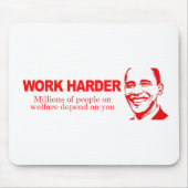 ARBEIDSHARDER - Miljoenen mensen die van de welvaa Muismat (Voorkant)