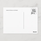 Arbeidskrachten in de Briefkaart van de wereld (Achterkant)