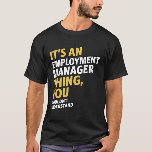 Arbeidsmanager T-shirt (Voorkant)
