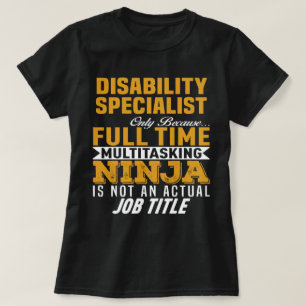 arbeidsongeschiktheidsspecialist t-shirt