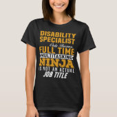 arbeidsongeschiktheidsspecialist t-shirt (Voorkant)