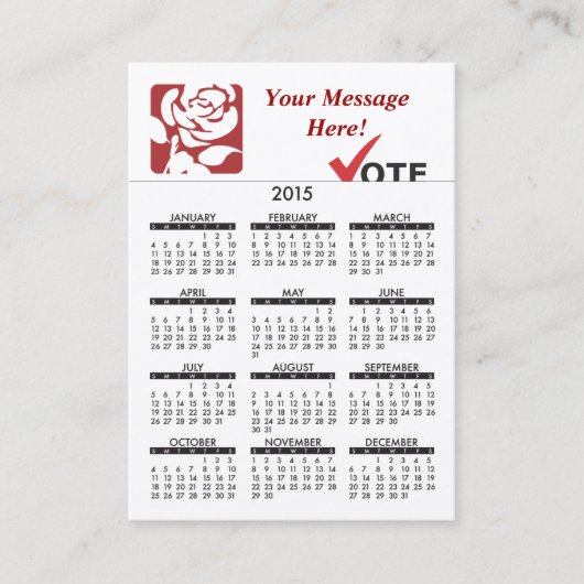 Arbeidsorganisatie visitekaartje (Voorkant)