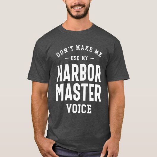 Arbeidsplaats van de havenhoofdberoepsbezigheid t-shirt (Voorkant)