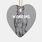 arbeidstijd keramisch ornament (Links)