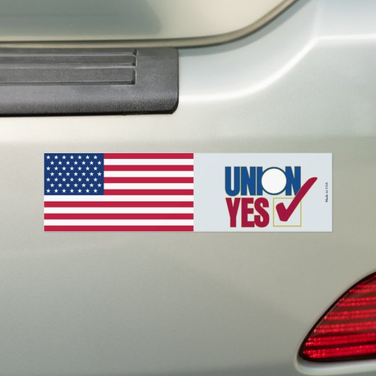 Arbeidsunie Bumpersticker (Op auto)