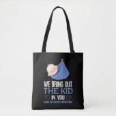 Arbeidsvoorziening Verpleegkundige Cute Doula Baby Tote Bag (Voorkant)