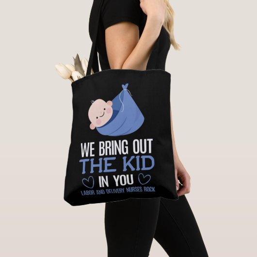 Arbeidsvoorziening Verpleegkundige Cute Doula Baby Tote Bag (Dichtbij)