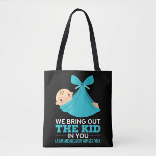 Arbeidsvoorzieningsverpleegkundigen die we in jull tote bag