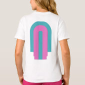 Arberor Girls’ Basic T-shirt – Vet grafisch ontwer (Achterkant)