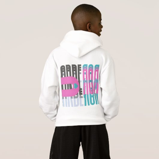 Arberor Hoodie – Pastel Gradient Logo & Play (Achterkant volledig)