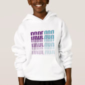 Arberor Kids Hoodie – Modern Gradient Block Logo  (Voorkant)